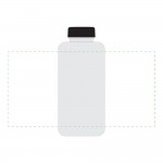 rundum auf transparente Flasche