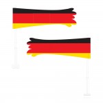 Mittig auf die Autofahne