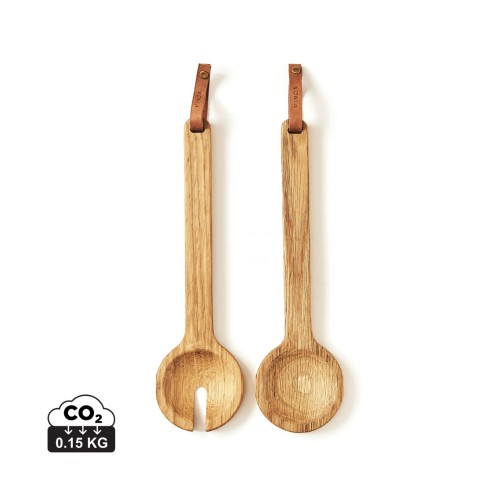 VINGA Alcamo serving cutlery, brown