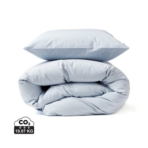 VINGA Montgomery premium katoenen beddengoed. 4-delige set, blauw