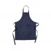 VINGA Tome Schürze aus GRS recyceltem Canvas, navy blau VINGA Tome Schürze aus GRS recyceltem Canvas, navy blau