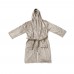 VINGA Louis luxury plush GRS RPET robe size S-M, grey