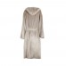 VINGA Louis luxury plush GRS RPET robe size S-M, grey