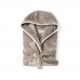 VINGA Louis luxury plush RPET robe size L-XL, grey