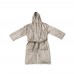 VINGA Louis luxury plush RPET robe size L-XL, grey