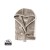 VINGA Louis luxury plush RPET robe size L-XL, grey