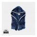 VINGA Louis luxury plush GRS RPET robe size S-M, navy