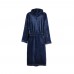 VINGA Louis luxury plush RPET robe size L-XL, navy