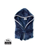 VINGA Louis luxury plush RPET robe size L-XL, navy