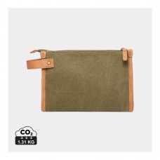 VINGA Bosler GRS recycled canvas toiletry bag, green