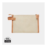 VINGA Bosler GRS recycled canvas toiletry bag, beige