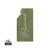 Vinga Lounge chair towel. green, beige