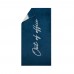 Vinga Lounge chair towel. navy, beige