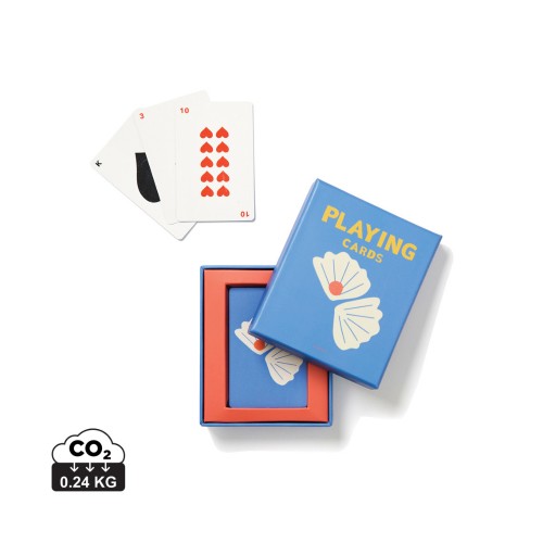 VINGA Playing cards coffee table edt., blue