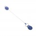 Roller-Clip-Schlüsselanhänger aus RCS recyceltem ABS, blau Roller-Clip-Schlüsselanhänger aus RCS recyceltem ABS, blau