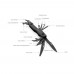 Gear X Multifunktions-Messer, schwarz