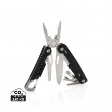 Solid multitool with carabiner, black