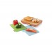 Cutting board with 4pcs hygienic boards, brown