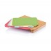 Cutting board with 4pcs hygienic boards, brown