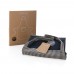Ukiyo Aware™ 280gr recycled katoenen deluxe schort, donkerblauw