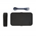 GRS recycled PP lunch box with spork, navy