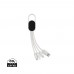4-in-1 Kabel mit Karabiner-Clip, weiß 4-in-1 Kabel mit Karabiner-Clip, weiß