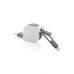 3-in-1 kabel met oprolmechanisme, grijs
