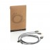 3-in-1 gevlochten nylon kabel, grijs