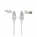 Oakland RCS rKunststoff 1.2m 6-in-1 Fast-Charging 45W Kabel, weiß Oakland RCS rKunststoff 1.2m 6-in-1 Fast-Charging 45W Kabel, weiß