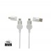 Oakland RCS rKunststoff 1.2m 6-in-1 Fast-Charging 45W Kabel, weiß Oakland RCS rKunststoff 1.2m 6-in-1 Fast-Charging 45W Kabel, weiß