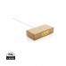 Wecker mit 5W Wireless Charger aus Bambus, braun Wecker mit 5W Wireless Charger aus Bambus, braun