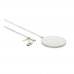 10W Wireless Charger aus RCS Standard recyceltem Kunststoff, weiß 10W Wireless Charger aus RCS Standard recyceltem Kunststoff, weiß