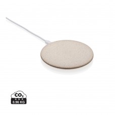 5W draadloze oplader van tarwestro, khaki
