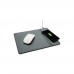 Muismat met 5W draadloze oplader, zwart