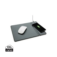 Muismat met 5W draadloze oplader, zwart