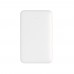 5.000 mAh zakformaat powerbank met geïntegreerde kabels, wit