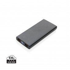 Aluminium 18W 10.000 mAh PD Powerbank, zwart