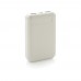 RCS standard recycled plastic 10.000 mAh powerbank, white