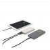 RCS standaard recycled plastic wireless powerbank, wit