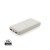 RCS standard recycled plastic wireless powerbank, white