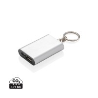 1.000 mAh keychain powerbank, silver
