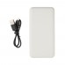 High Density 10.000 mAh Pocket Powerbank, weiß