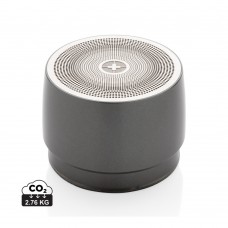 Swiss peak 5W wireless bass speaker. grey, grey