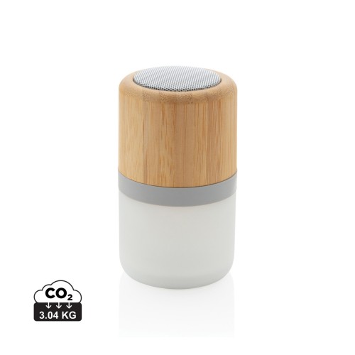 Bamboo colour changing 3W speaker light, white