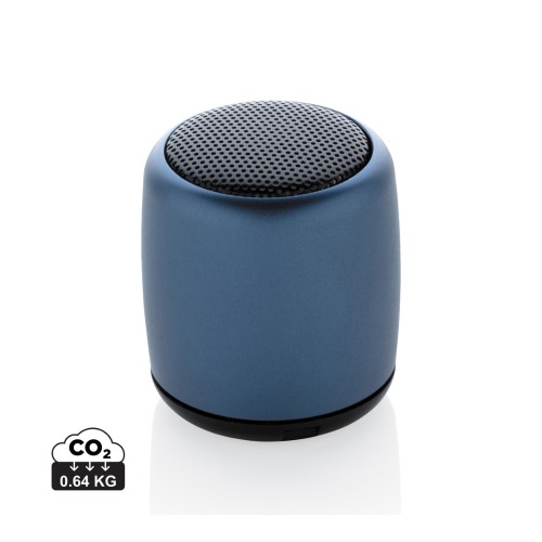 Kabelloser Mini-Lautsprecher aus Aluminium, blau Kabelloser Mini-Lautsprecher aus Aluminium, blau