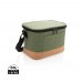 Duo tone koeltas met kurkdetail, groen
