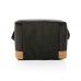 Impact AWARE™ XL RPET two tone koeltas met kurken detail, zwart