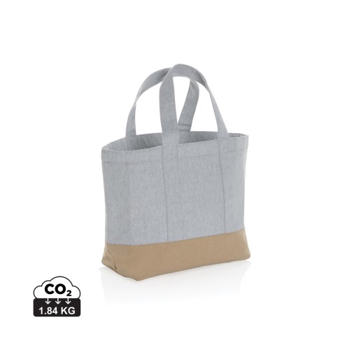 Impact Aware™ 285g/m² ungefärbte rCanvas-Kühltasche, grau Impact Aware™ 285g/m² ungefärbte rCanvas-Kühltasche, grau
