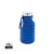 Leakproof collapsible silicone bottle with lid, blue