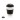 Wiederverwendbarer Kaffeebecher 270ml, schwarz